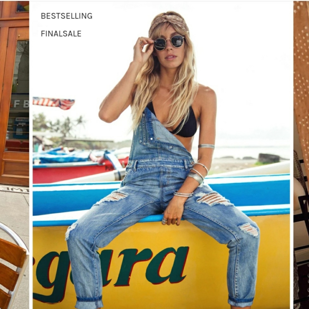 12th Tribe denim overalls